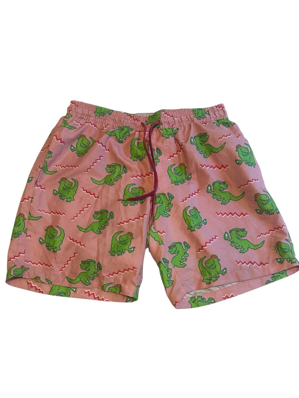 Tipsy Elves Mens Dino Disci Swim Shorts Size M